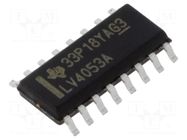 IC: multiplexer; Ch: 2; SOIC16; 2÷5.5VDC; reel,tape; 2500pcs. TEXAS INSTRUMENTS