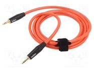 Cable; Jack 3.5mm 3pin plug,both sides; 2m; Plating: gold-plated TASKER