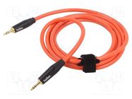 Cable; Jack 3.5mm 3pin plug,both sides; 3m; Plating: gold-plated TASKER