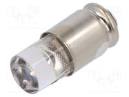 LED lamp; green; S5,7s; 12VDC; No.of diodes: 1; 5mm; Bulb: T1 3/4 MARL