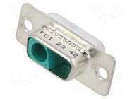 Connector: Special D-Sub; PIN: 2; socket; female; straight; 7.5A AMPHENOL COMMUNICATIONS SOLUTIONS