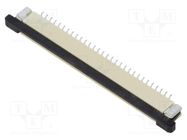 Connector: FFC/FPC; F52Q; PIN: 30; top contacts,ZIF; SMT; 50V; 500mA Amphenol Communications Solutions