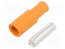 Plug; DC supply; LC; female; PIN: 1; for cable; soldering; orange AMASS