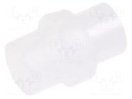 Fiber for LED; Ø3mm; L: 3.2mm; round; Front: flat; straight; PLP1 BIVAR