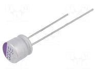 Capacitor: polymer; 56uF; 25VDC; THT; ±20%; Ø6.3x6mm; OS-CON SEPF PANASONIC