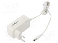 Power supply: switching; mains,plug; 24VDC; 1A; 24W; Plug: EU; white POS