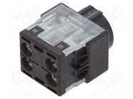 Contact block; 61; -25÷55°C; Leads: connectors; Contacts: NC x2 