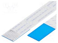 FFC tape; Cores: 7; Tape ph: 1mm; contacts on the opposite sides GCT