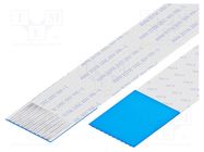 FFC tape; Cores: 10; Tape ph: 1mm; contacts on the opposite sides GCT