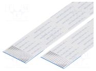 FFC tape; Cores: 14; Tape ph: 1mm; L: 76mm; 1A; 60V; FFC10-TIN GCT