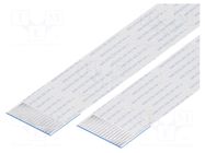 FFC tape; Cores: 16; Tape ph: 1mm; L: 127mm; 1A; 60V; FFC10-TIN GCT