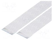 FFC tape; Cores: 24; Tape ph: 1mm; L: 279mm; 1A; 60V; FFC10-TIN GCT