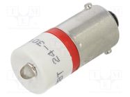 LED lamp; red; BA9S,T10; 24÷30VDC; -20÷60°C; Mat: plastic CML INNOVATIVE TECHNOLOGIES