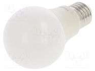 LED lamp; neutral white; E27; 230VAC; 470lm; 4.7W; 180°; 4000K TOSHIBA LED LIGHTING