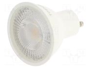 LED lamp; warm white; GU10; 230VAC; 450lm; 5.5W; 38°; 3000K TOSHIBA LED LIGHTING