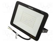 Lamp: LED flood light; 230VAC; 50W; cool white; 120°; 6500K; IP65 TOSHIBA LED LIGHTING