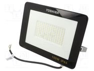 Lamp: LED flood light; 230VAC; 100W; cool white; 120°; 6500K; IP65 TOSHIBA LED LIGHTING