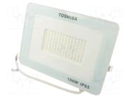 Lamp: LED flood light; 230VAC; 100W; white cold; 120°; 6500K; IP65 TOSHIBA LED LIGHTING