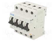 Circuit breaker; 230/400VAC; Inom: 50A; Poles: 4; Charact: C; 15kA EATON ELECTRIC