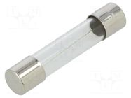 Fuse: fuse; 1.5A; 250VAC; quick blow; glass; 6.3x32mm; FSA; brass OPTIFUSE