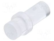 Fiber for LED; Ø3mm; L: 6.4mm; round; Front: flat; straight; PLP1 BIVAR