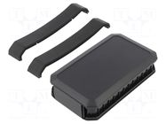 Enclosure: multipurpose; X: 88mm; Y: 146mm; Z: 33mm; WH; ABS; black TAKACHI