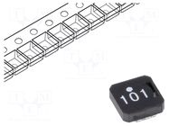 Inductor: ferrite; SMD; 100uH; 0.52A; 1581mΩ; ±20%; VLCF TDK