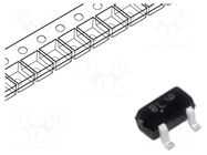 Transistor: NPN; bipolar; BRT; 50V; 0.1A; 0.2W; SC75,SOT416; R1: 22kΩ ONSEMI