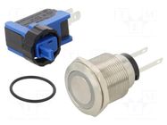 Switch: vandal resistant; Pos: 2; SPDT; 300mA/250VDC; IP65; ON-ON ONPOW