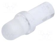 Fiber for LED; Ø3mm; L: 6mm; round; Front: convex; straight; PLP1 BIVAR