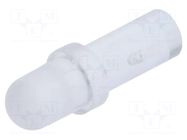 Fiber for LED; Ø3mm; L: 7mm; round; Front: convex; straight; PLP1 BIVAR