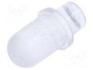 Fiber for LED; Ø5mm; L: 3.2mm; round; Front: convex; straight; PLP5 BIVAR
