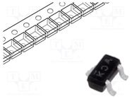 Transistor: N-MOSFET; unipolar; 20V; 0.63A; Idm: 2A; 0.15W; SC75A VISHAY