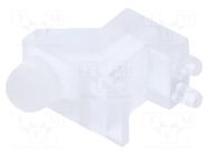 Fiber for LED; Ø3mm; Front: convex; angular,with PCB mounting BIVAR