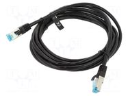 Patch cord; F/UTP; Cat: 5e; RJ45 plug,both sides; stranded; Cu; 3m VENTION
