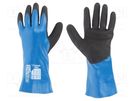 Protective gloves; Size: 10,XL; blue; HPPE,nitryl,polyester WONDER GRIP