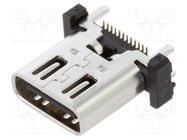 Socket; USB C; on PCBs; SMT; PIN: 24; vertical; USB 3.1; 5A; reel MOLEX