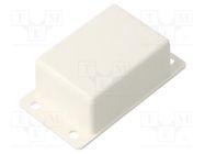 Enclosure: multipurpose; X: 42mm; Y: 76mm; Z: 25mm; ABS; white SUPERTRONIC