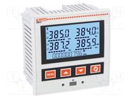 Meter: network parameters; on panel; digital,mounting; LCD; 1A,5A LOVATO ELECTRIC
