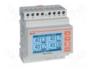 Meter: network parameters; for DIN rail mounting; LCD; 128x80 LOVATO ELECTRIC