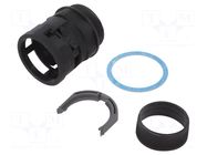 Straight terminal connector; Thread: PG,outside; polyamide 6 PMA