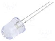 LED; white warm; 10mm; 7000÷8400mcd; 30°; Front: convex; 2.9÷3.4VDC OPTOSUPPLY