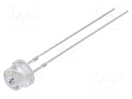 LED; orange; 4.8mm; 850mcd; 100°; Front: convex; 5÷20VDC; -30÷85°C OPTOSUPPLY