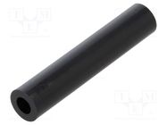 Spacer sleeve; cylindrical; polyamide; L: 40mm; Øout: 8mm; black DREMEC