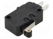 Microswitch SNAP ACTION; 5A/250VAC; with lever (with roller) DIPTRONICS