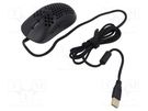 Optical mouse; black; USB A; wired; 1.8m; No.of butt: 7 SAVIO
