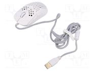 Optical mouse; white; USB A; wired; 1.8m; No.of butt: 7 SAVIO
