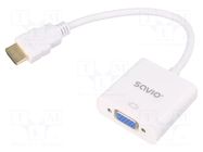 Converter; D-Sub 15pin HD socket,HDMI plug; Full HD 1080p; bag SAVIO