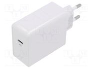 Power supply: switching; mains,plug; 5VDC,; 65W; Plug: EU; 82% Goobay