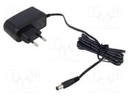 Power supply: switched-mode; mains,plug; 12VDC; 12W; Plug: EU; 84% Goobay